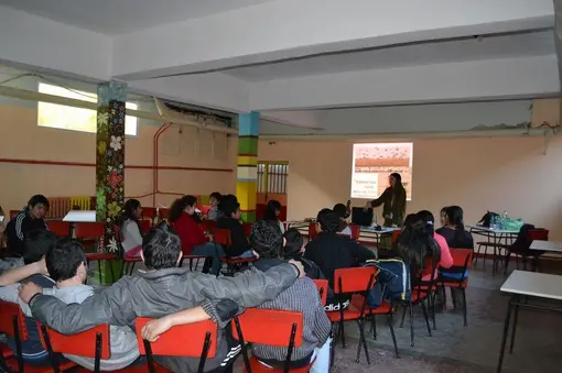 Presentation before the upper classes of the school in the village of Spasovo 