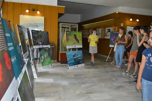 A visit of the Natura 2000 exhibition in the Natural History Museum in Kotel 