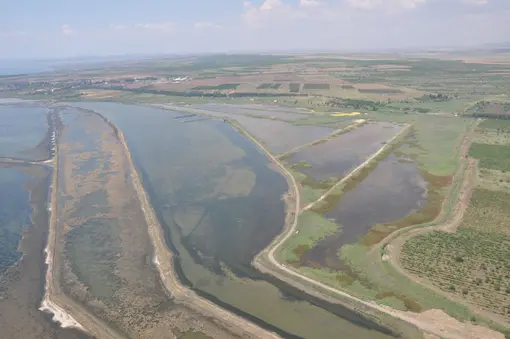 View to Pomorie Lake - one of the Ramsar sites